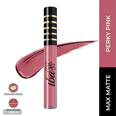 Iba Maxx Matte Liquid Lipstick Perky Pink, 2.6 Ml | Transfer Proof | Highly Pigmented | Non Drying | Vegan  Cruelty Free-thumb4