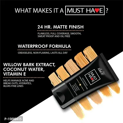 Iba Must Have Waterproof Liquid Foundation - Pure Ivory, 30ml | Full Coverage l Long Lasting | Oil Free  Lightweight Matte Finish l Face Makeup | 100% Natural, Vegan  Cruelty-Free-thumb5
