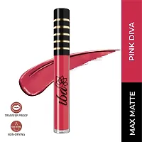 Iba Maxx Matte Liquid Lipstick Shade - Pink Diva, 2.6ml | Transfer proof | Velvet Matte Finish | Highly Pigmented and Long Lasting | Full Coverage | Non-Drying| 100% Vegan  Cruelty Free-thumb3