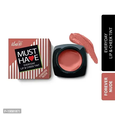 Iba Must Have Everyday Lip  Cheek Tint, Forever Nude, 8g | Enriched with Vitamin E and Rosehip Oil | Lips, Eyelids  Cheeks | Matte Finish | 100% Natural, Vegan  Cruelty-Free-thumb0