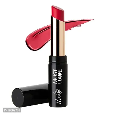 Iba Must Have Transfer Proof Ultra Matte Lipstick Shade 01 Nikkah Red 3.2g | Enriched with Vitamin E and Cocoa Butter | Highly Pigmented and Long Lasting Matte Finish | Waterproof | 100% Vegan