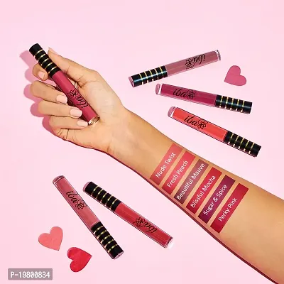 Iba Maxx Matte Liquid Lipstick Shade - Sugar N Spice, 2.6ml | Transfer proof | Velvet Matte Finish | Highly Pigmented and Long Lasting | Full Coverage | Non-Drying| 100% Vegan  Cruelty Free-thumb2