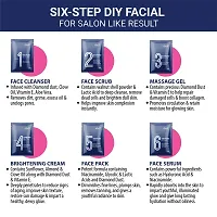 Iba Young Forever Diamond Facial Kit l 6 Steps Single Use Kit l For Youthful Illuminated Skin l Salon Like Results (Pack of 2)-thumb2