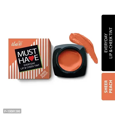 Iba Must Have Everyday Lip  Cheek Tint (Sheer Peach) l Vegan  Cruelty-Free l 100% Natural