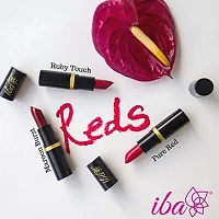 Iba Halal Care Cream Lipstick Combo -A65 Ruby Touch A62 Pure Red A72 Maroon Burst 4 g-Pack of 3-thumb2