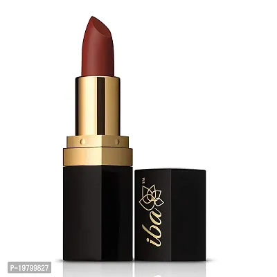 Iba Long Stay Matte Lipstick Shade M02 Mocha Shot, 4g | Intense Colour | Highly Pigmented and Long Lasting Matte Finish | Enriched with Vitamin E | 100% Natural, Vegan  Cruelty Free