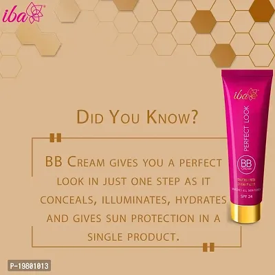 Iba Perfect Look BB Cream With 24 Karat Gold, 30g (Light Shade) l Even Coverage l Fades Dark Spots  Blemishes l Vegan  Cruelty Free-thumb2