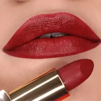 Iba Long Stay Matte Lipstick Shade M08 Burgundy Red, 4g | Intense Colour | Highly Pigmented and Long Lasting Matte Finish | Enriched with Vitamin E | 100% Natural, Vegan  Cruelty Free-thumb1