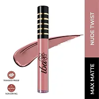 Iba Maxx Matte Liquid Lipstick Shade - Nude Twist, 2.6ml | Transfer proof | Velvet Matte Finish | Highly Pigmented and Long Lasting | Full Coverage | Non-Drying| 100% Vegan  Cruelty Free-thumb4