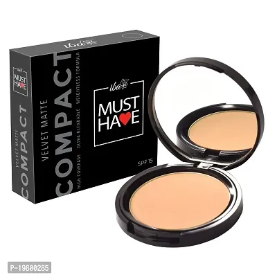 Iba Must Have Velvet Matte Compact - Medium Beige l High Coverage l Ultra Blendable l Weightless l SPF 15