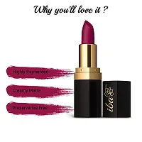 Iba Long Stay Matte Lipstick Shade M04 Wild Magenta, 4g | Intense Colour | Highly Pigmented and Long Lasting Matte Finish | Enriched with Vitamin E | 100% Natural, Vegan  Cruelty Free-thumb4