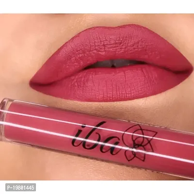 Iba Maxx Matte Liquid Lipstick Shade - Perky Pink, 2.6ml | Transfer proof | Velvet Matte Finish | Highly Pigmented and Long Lasting | Full Coverage | Non-Drying| 100% Vegan  Cruelty Free-thumb2