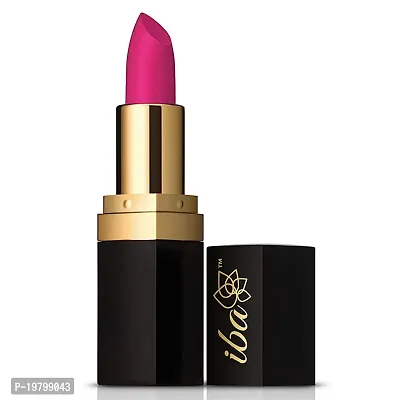 Iba Long Stay Matte Lipstick Shade M12 Pink Orchid, 4g | Intense Colour | Highly Pigmented and Long Lasting Matte Finish | Enriched with Vitamin E | 100% Natural, Vegan  Cruelty Free
