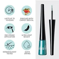 Iba Eye Talk Liquid Eyeliner - 03 Glamorous Green | 18 Hr Waterproof, No Fade  Smudge proof Eye Makeup | Quick Drying | Matte Finish | 100% Vegan  Cruelty Free-thumb4