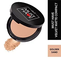 Iba Must Have Velvet Matte Pressed Compact Powder - Golden Sand 9g | High Coverage l Ultra Blendable l Face Makeup | Weightless Formula | SPF 15 | Oil Free Fresh Matte Finish look | 100% Natural Vegan  Cruelty-Free-thumb3