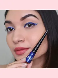 Iba Eye Talk Liquid Eyeliner - 01 Metallic Blue | 18 Hr Waterproof, No Fade  Smudge proof Eye Makeup | Quick Drying | Matte Finish | 100% Vegan  Cruelty Free-thumb2