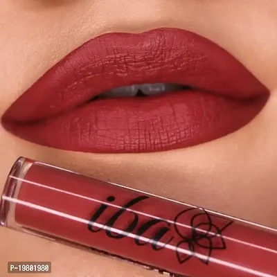 Iba Maxx Matte Liquid Lipstick Shade - Hot Chocolate, 2.6Ml | Transfer Proof | Velvet Matte Finish Creamy Lipstick | Highly Pigmented And Long Lasting | Non-Drying| 100% Vegan  Cruelty Free-thumb5