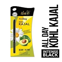 Iba All Day Kohl Kajal, Jet Black, 0.35g (Pack of 2) | For Eye Makeup l 24 Hr Long Stay | Smudge Proof  Waterproof Eye Makeup | Deep Matte Finish | Enriched with Avocado Extracts  Vitamin E | 100% Natural, Vegan  Cruelty Free-thumb3