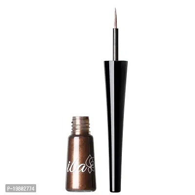 Iba Eye Talk Liquid Eyeliner - 02 Shimmery Bronze | 18 Hr Waterproof No Fade  Smudge proof Eye Makeup | Quick Drying | Matte Finish | 100% Vegan  Cruelty Free-thumb2