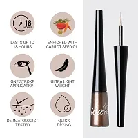 Iba Eye Talk Liquid Eyeliner - 02 Shimmery Bronze | 18 Hr Waterproof No Fade  Smudge proof Eye Makeup | Quick Drying | Matte Finish | 100% Vegan  Cruelty Free-thumb4