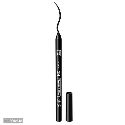 Iba Must Have HD Gel Kajal with Free Sharpner - Deep Black | 36 Hr Stay Eye Makeup| Waterproof  Smudge proof | 100% Vegan  Cruelty Free