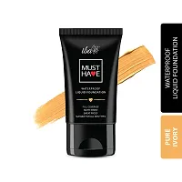 Iba Must Have Waterproof Liquid Foundation - Pure Ivory, 30ml | Full Coverage l Long Lasting | Oil Free  Lightweight Matte Finish l Face Makeup | 100% Natural, Vegan  Cruelty-Free-thumb3