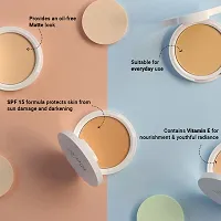 Iba Pure Skin Perfect Look Long Wear Mattifying Compact - Natural Coral, 9g | Even Coverage | Oil Free | Matte Finish | SPF 15 | Face Makeup | 100% Natural, Vegan  Cruelty-Free-thumb1