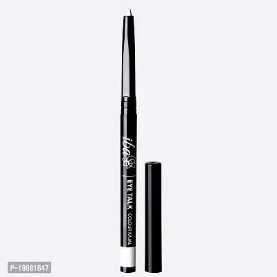 Iba Eye Talk Colour Kajal - 02 Pure White | 16 Hr Smudge Proof  Waterproof Eye Makeup | Bold Colour  Velvet finish | 100% Vegan  Cruelty Free