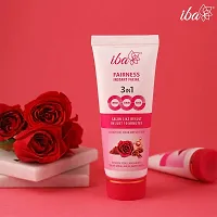 Iba 3in1 Wash, Scrub, Mask Fairness Instant Facial 100g with Rose Petals, Multani Mitti  Walnut For Scrub, Removes Tan, Fairness  Brightens Skin, Gives Instant Glow-thumb2