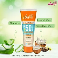 Iba Invisible Spf 50 Sunscreen Pa++++ For All Skin Types Gel Based Oil Free Matte Finish Paraben Free-thumb4