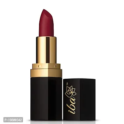 Iba Long Stay Matte Lipstick Shade M09 Berry Punch, 4g | Intense Colour | Highly Pigmented and Long Lasting Matte Finish | Enriched with Vitamin E | 100% Natural, Vegan  Cruelty Free