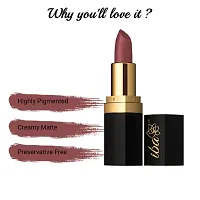 Iba Long Stay Matte Lipstick Shade M19 Nude Alert, 4g | Intense Colour | Highly Pigmented and Long Lasting Matte Finish | Enriched with Vitamin E | 100% Natural, Vegan  Cruelty Free-thumb3