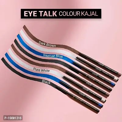 Iba Eye Talk Colour Kajal - 01 Intense Blue | 16 Hr Smudge Proof  Waterproof Eye Makeup | Bold Colour  Velvet finish | 100% Vegan  Cruelty Free-thumb3