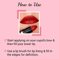 Iba Moisture Rich Lipstick Shade A66 Red Glam Glossy, 4 Gm (Pack of 1) l 100% Vegan  Natural l Highly Pigmented-thumb1