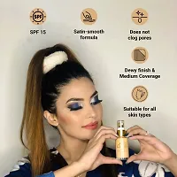 Iba Pure Skin Liquid Foundation - Natural Beige, 30ml | Full Coverage l Long Lasting | Lightweight l Oil Free Dewy Finish | SPF 15 | 100% Natural Vegan  Cruelty Free-thumb1