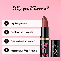 Iba Moisture Rich Lipstick Limited Edition E01 Perfect Nude, 4 g | Highly Pigmented and Long Lasting | Enriched with Vitamin E-thumb4