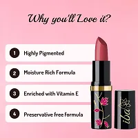 Iba Moisture Rich Lipstick Limited Edition E02 Sunday Brunch, 4 g | Highly Pigmented and Long Lasting | Enriched with Vitamin E-thumb3