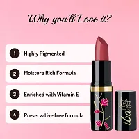 Iba Moisture Rich Lipstick Limited Edition E03 Sweet Heart, 4 g | Highly Pigmented and Long Lasting | Enriched with Vitamin E-thumb1