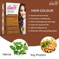 Iba Hair Colour - Medium Brown, 70g (Pack of 2) | 100% Pure Henna Based Powder Sachet | Naturally Coloured Hair  Long Lasting | Conditioning | Reduced Hair fall  Hair Damage | Shine  Nourish Hair |-thumb2