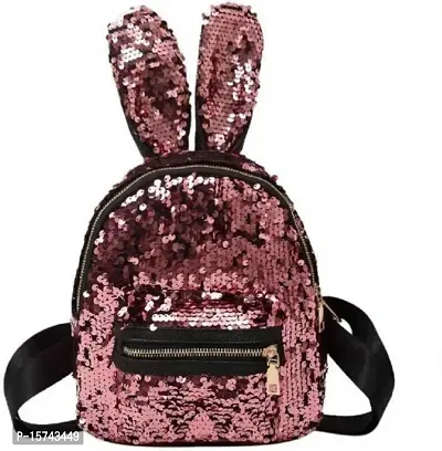 KRISMO Pink Big Ear Medium Backpack Stylish Comfortable Handbag For Women (BAG-35-PNK)