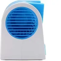 Blue Color Mini Small Portable Cooling Fan | USB Operated Single Blower Mini Desktop Cooler-thumb3