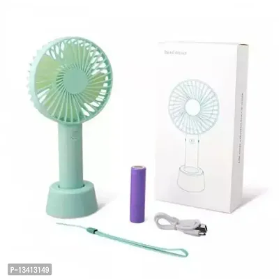 Blue color Portable Handle Mini Fan with Stand SS-2-thumb3