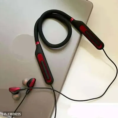 Wireless Neckband{RED}- Bluetooth Wireless Neckband Flexible In-Ear Headphones Headset With Mic, Extra Deep Bass Hands-Free Call/Music, Sports Earbuds, Sweatproof