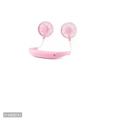 Portable Handheld Wind mini pink fan and nack fan Portable Handheld Wind mini Fan USB Fan  (Pink)-thumb2