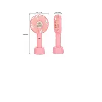 Portable Handheld Wind mini pink fan and nack fan Portable Handheld Wind mini Fan USB Fan  (Pink)-thumb2