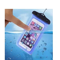 Mobile Pouch Rain Seal Cover Transparent Silic (Pack of 2)-thumb1