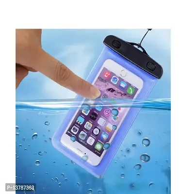 Mobile Pouch Rain Seal Cover Transparent Silic (Pack of 2)-thumb2