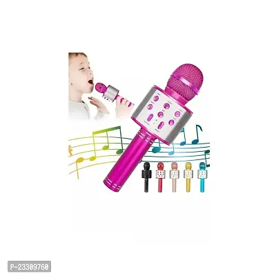 WS-858 Wireless Bluetooth Handheld Microphone Stand Karaoke Mike with Speaker Audio Recording for Cellphone-thumb2