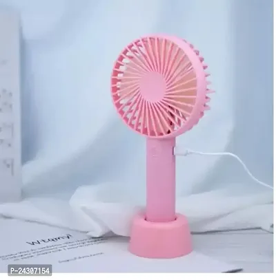 Portable Handheld hand Mini USB/Battery operated Adjustable High Speed Rechargeable Fan SS2 pink-thumb4