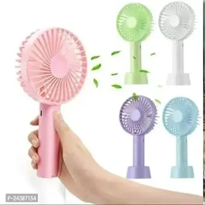 Portable Handheld hand Mini USB/Battery operated Adjustable High Speed Rechargeable Fan SS2 pink-thumb3